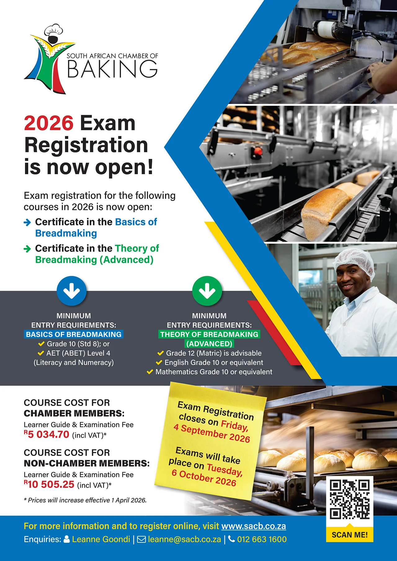 2026 Exam registration is now open